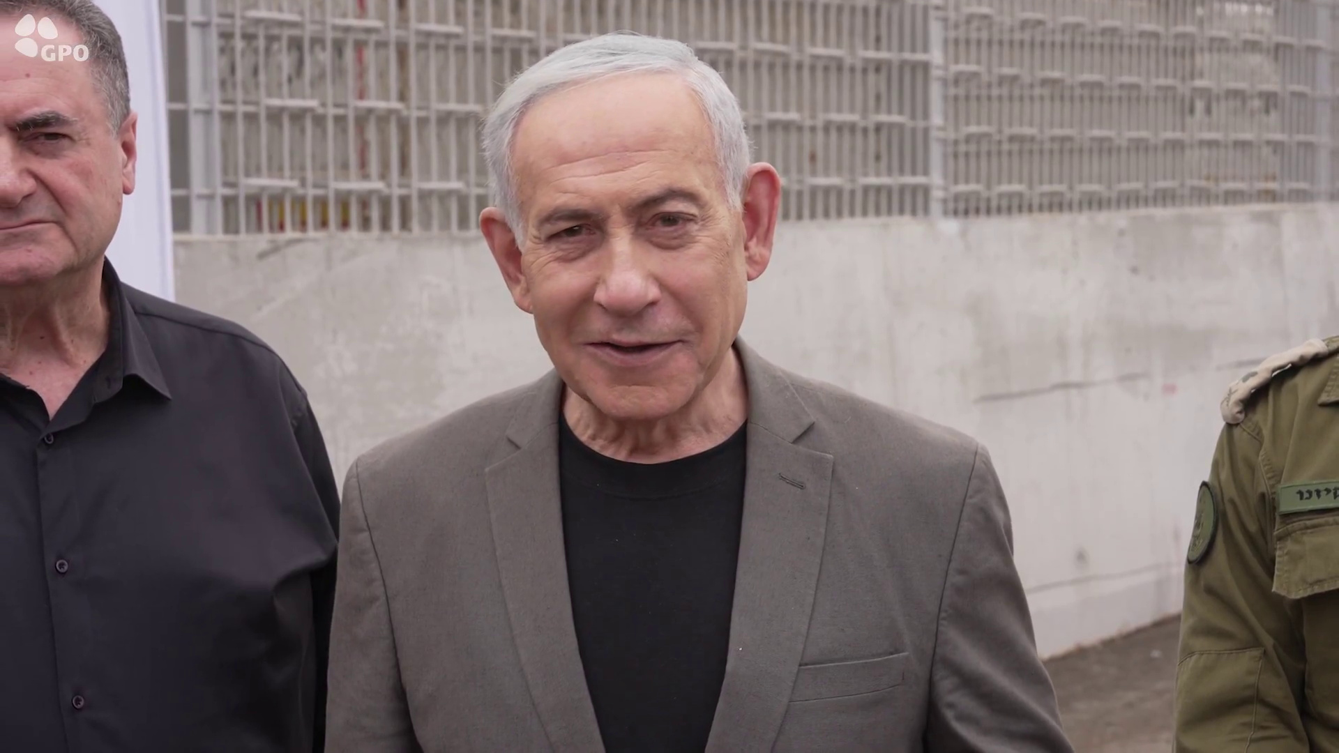 Netanyahu during the tour.